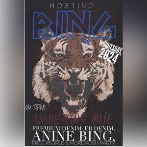 🎈Hosting: Premium Denim: EB Denim, Anine Bing, Free People & More Posh Party!